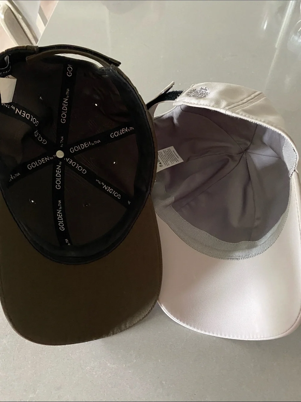 Aritzia Babaton Golden TNA ALO Zara Mango Olive Taupe Nude Khaki Baseball Caps
